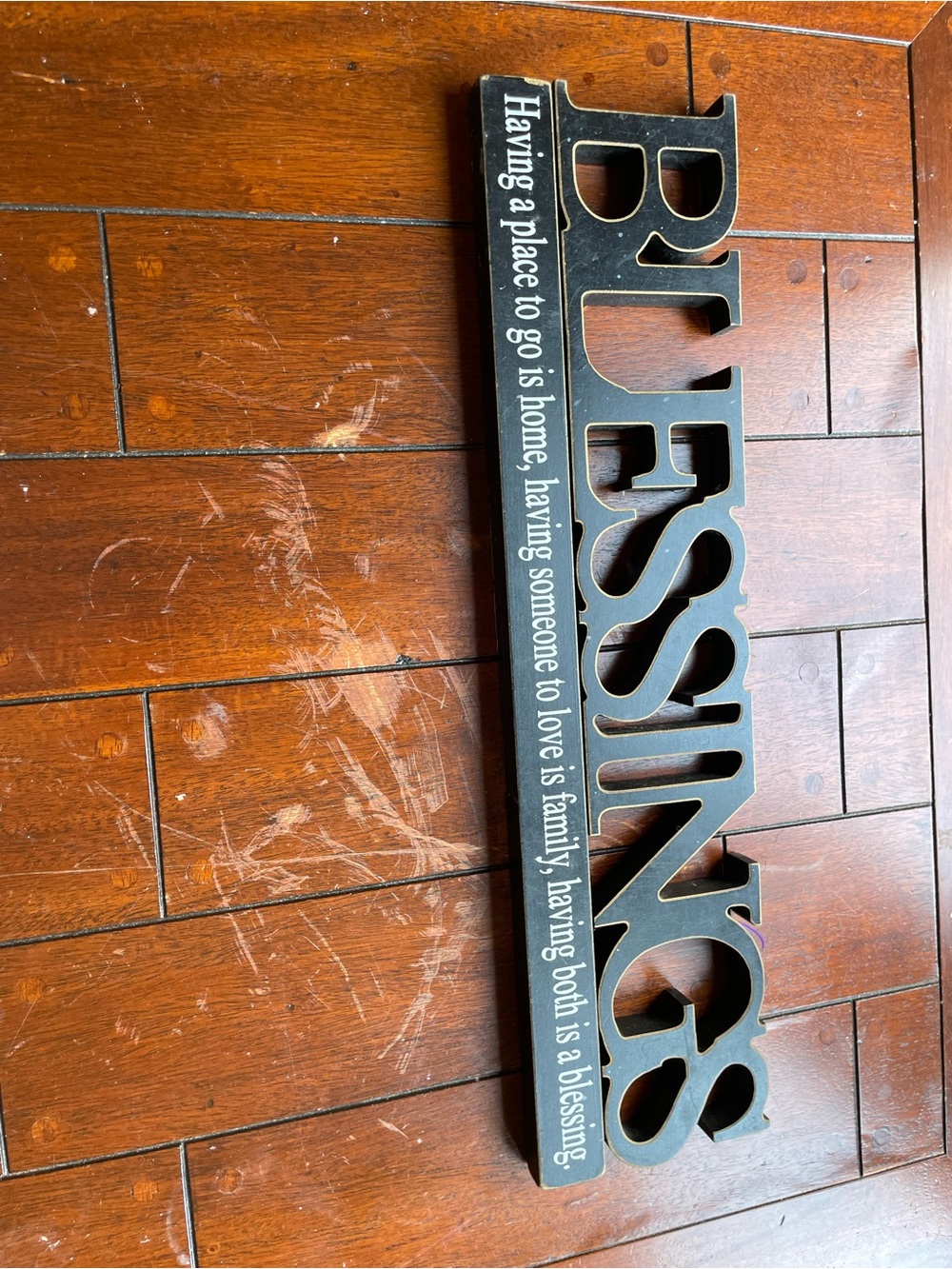 Blessings Table/Wall Sign - Black Decorative - Picture 2 of 7
